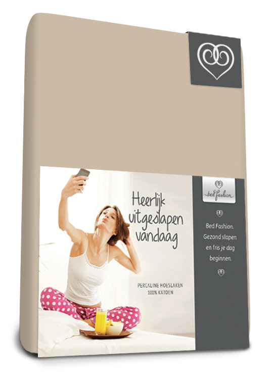 100% Cotton Fitted Sheet, 90 x 220cm, Cream