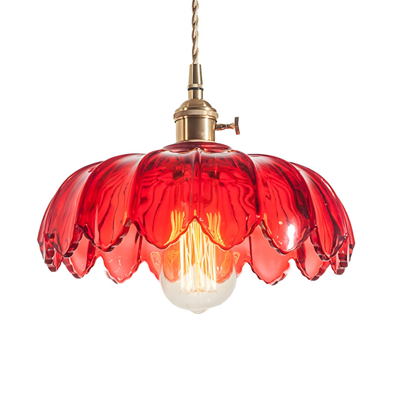 1 - Light Chandelier, Red, Red