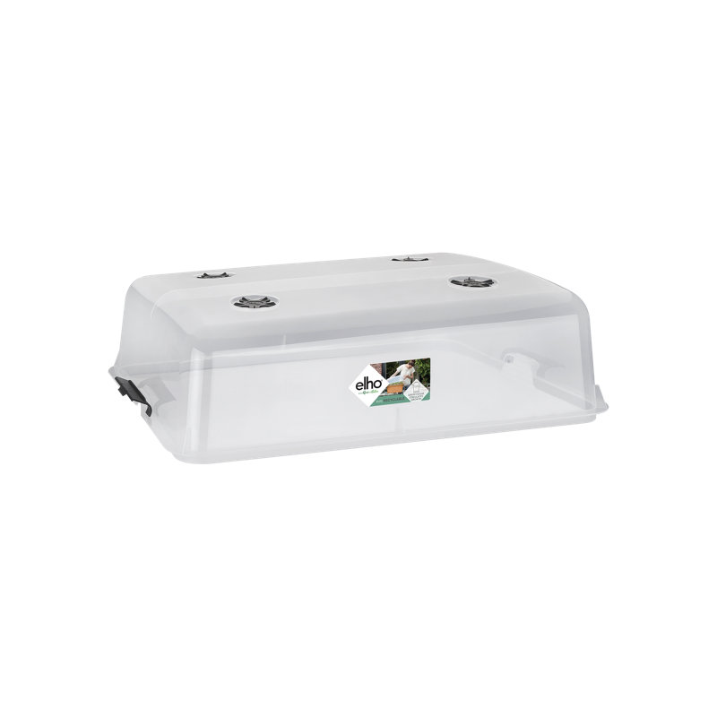 Elevated Planter, Transparent, 22.3cm H x 74.8cm W x 74.8cm D