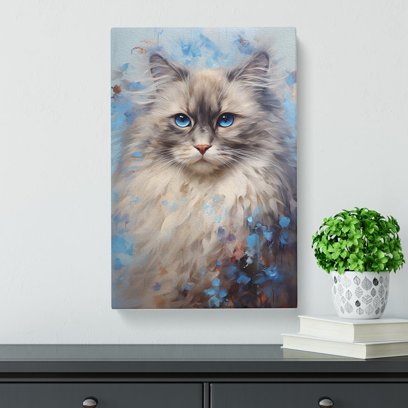 Ragdoll Cat Contemporary No.2 - Wrapped Canvas
