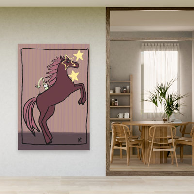Spiritueux, cocktail, cheval, fantaisiste, cheval contemporain, paysage, art mural