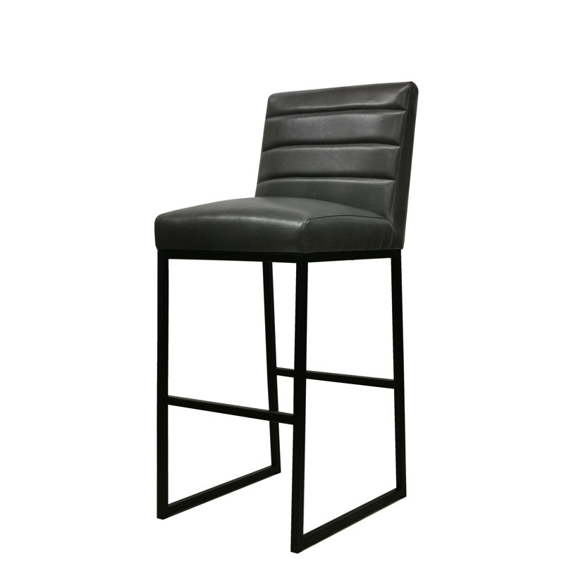 Seville Stool, Bar Stool (30” Seat Height), Dark Gray