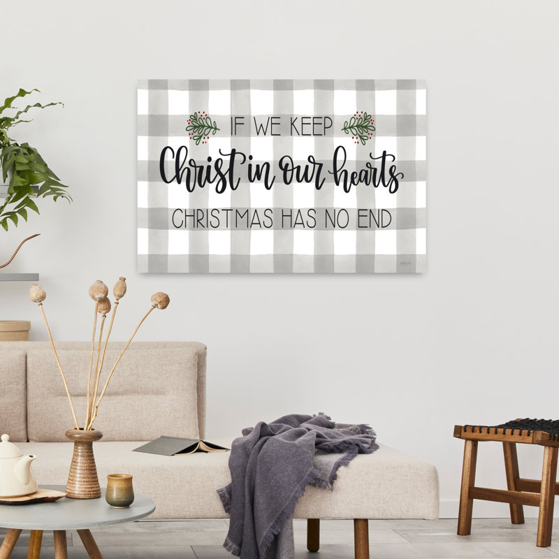 «Christmas Has No End», art contemporain abstrait hivernal, H 24 po x l 36 po