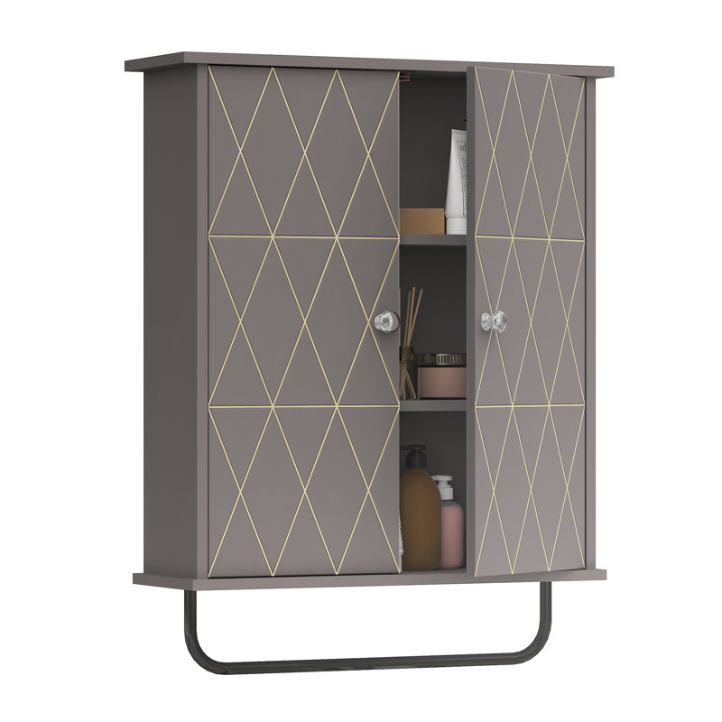 Mema Bathroom Cabinet, Gray