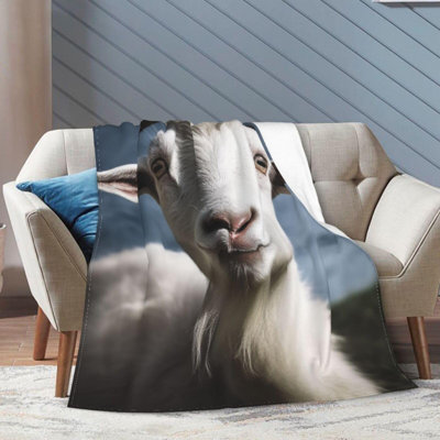 Ultra Soft Throw Blanket Flannel Blankets Lightweight All Season Blanket Goat Cozy Fleece Bed Blankets For Bedroom Dorm Office Home Decor Gifts ", 50 x 60 in