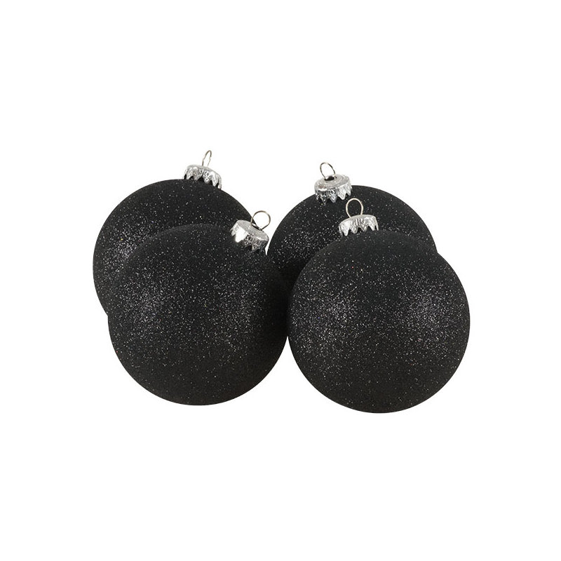 10cm Bauble, Black