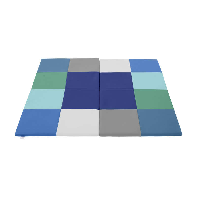 Tapis de jeu carrée pliable ECR4Kids SoftZone, Contemporain