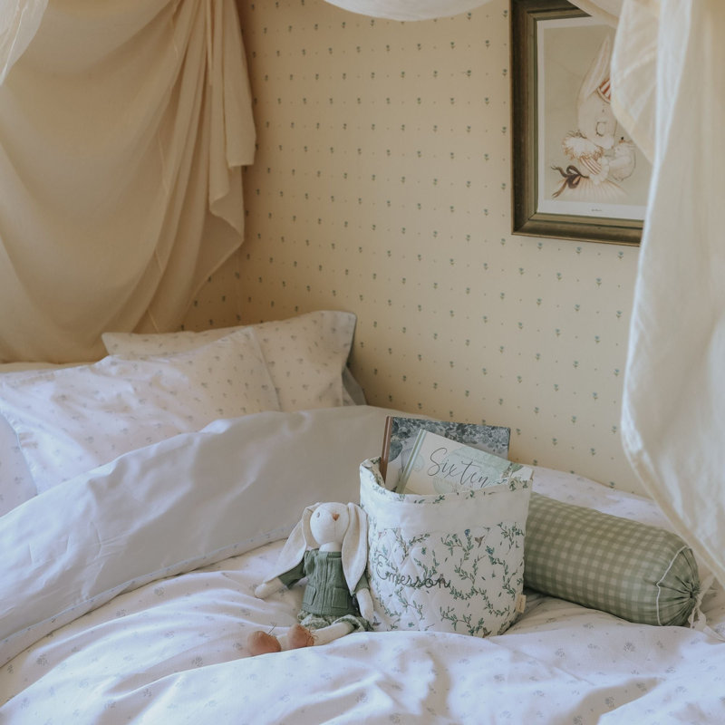 Panier de rangement matelassé - Secret Garden