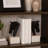 Modern Decorative Bookends Horse Head Sculpture on Marble Base - Heavy Duty for Bookshelf Decor, Stylish Home & Shelf Decor Accent - Set of 2, 7", Black/White