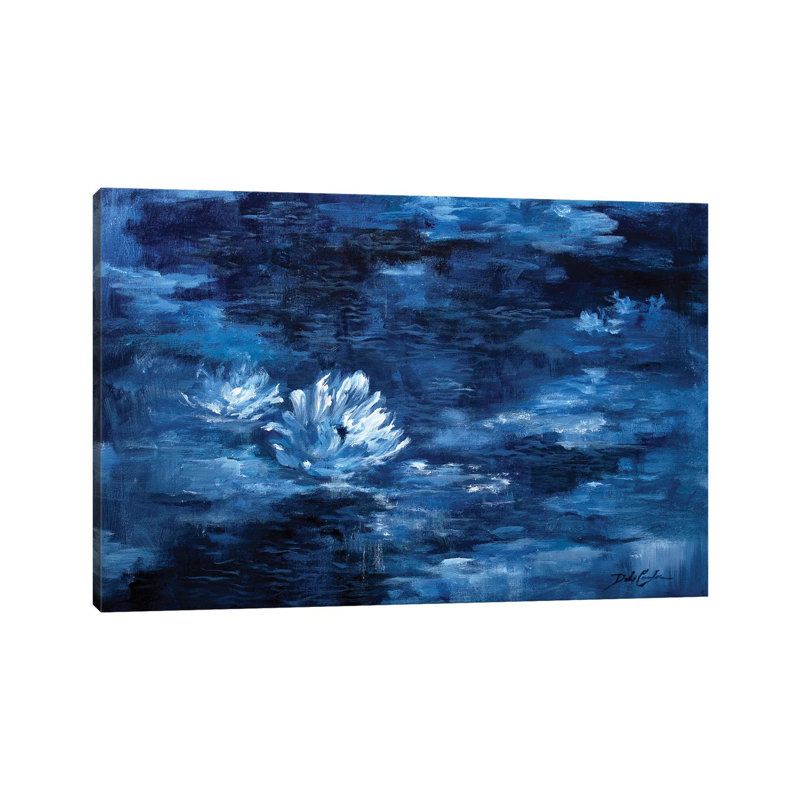 Reproduction d’art, "par le Moonlight" par Debi coules, Pas de tapis, H 18 po x l 26 po x P 1,5 po, Toile tendue