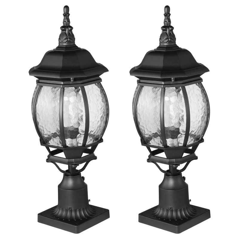 2 lampadaires d'extérieur Dusk To Dawn