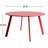 Cera 27.5 '' Outdoor Round Steel Coffee Table-1358622238