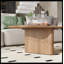 Table basse en bois de frêne noyer | Bois massif et bois aggloméré | Minimaliste moderne pour petits espaces