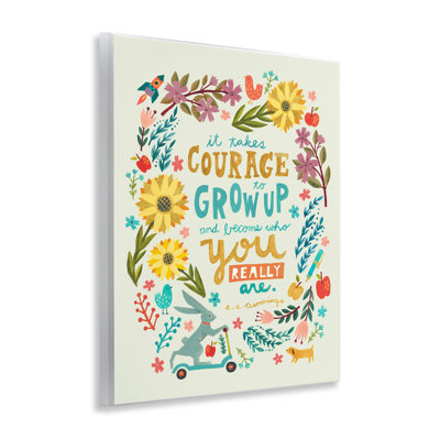 "Takes Courage Inspiring Florals", art mural par Irene Chan