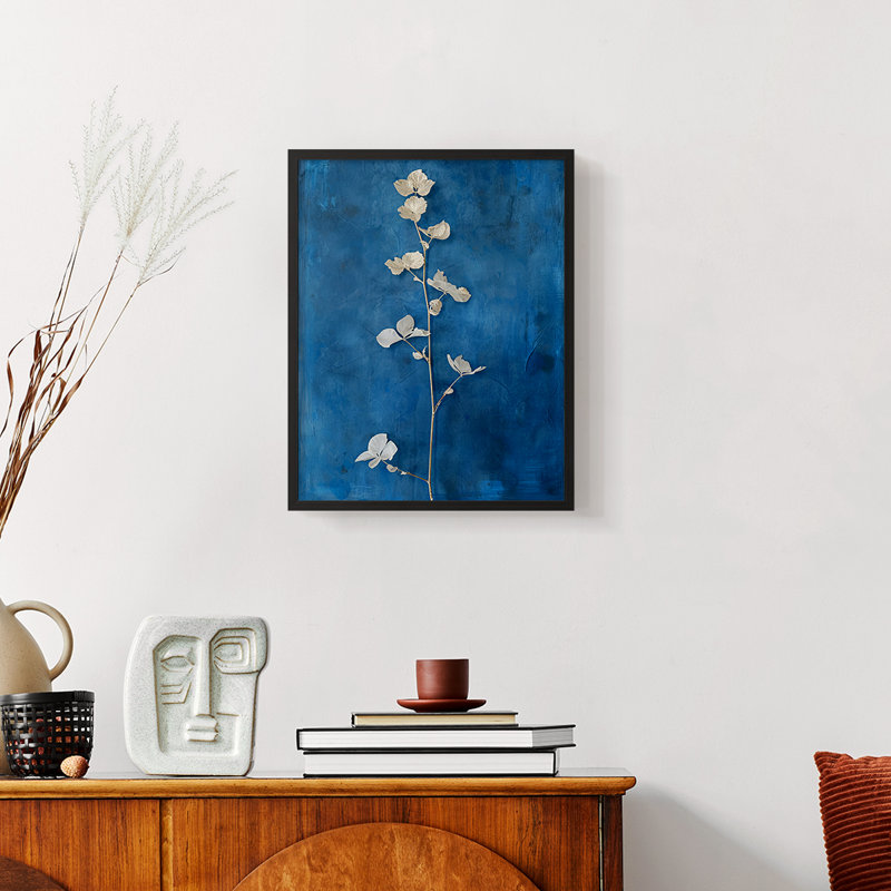 Série FLORAL Lxxi - reproduction encadrée de qualité supérieure - prête à être accrochée - aucun clou requis