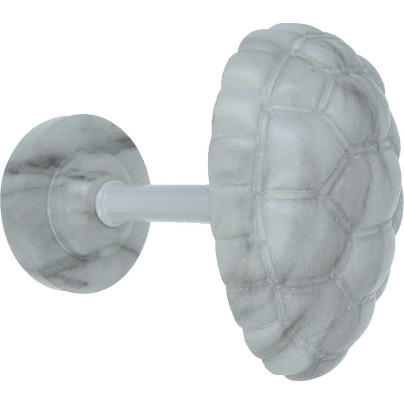 Retenue de rideau à rideaux turtle shell médaillon Cybulski, Marbre blanc