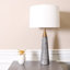 Radiance Spire Marble & Gold Accented Table Lamp