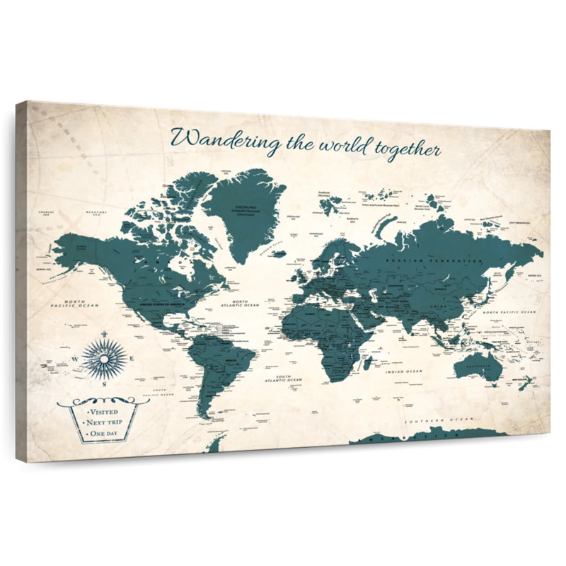«Wandering Together IV», punaise World Amrico, H 16 po x l 24 po