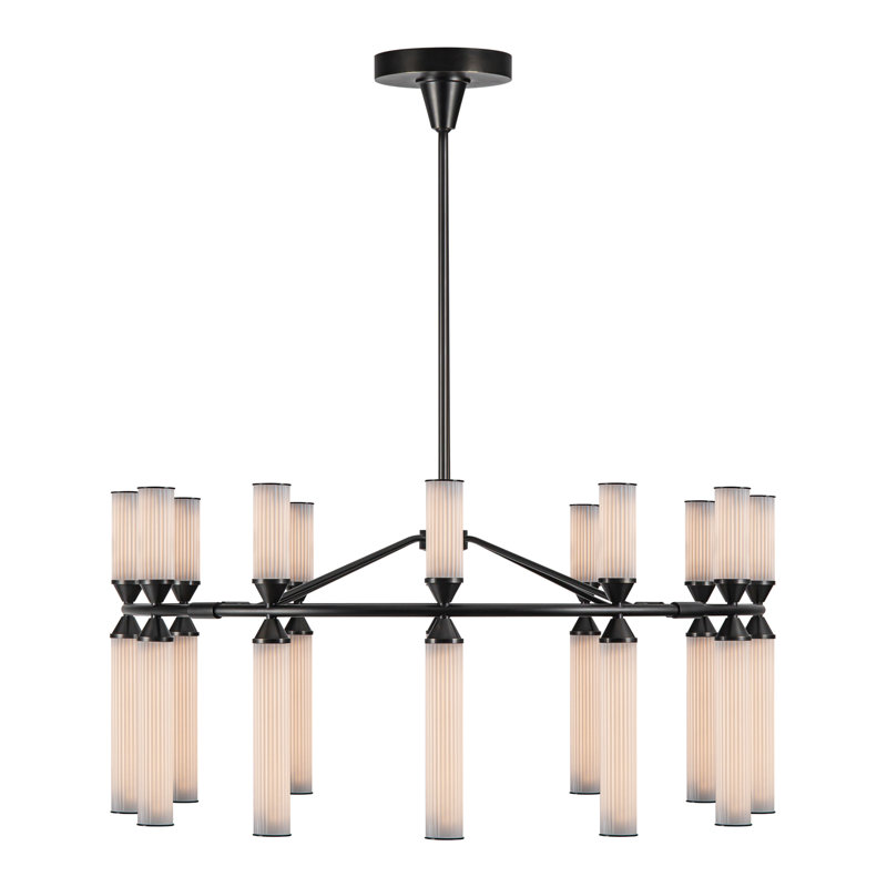 Edwin 24 - Light LED Chandelier, Urban Bronze