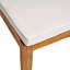 Ensemble de salle à manger d'extérieur en bois d'acacia extensible 6 places avec coussins, sablé naturel et beige
