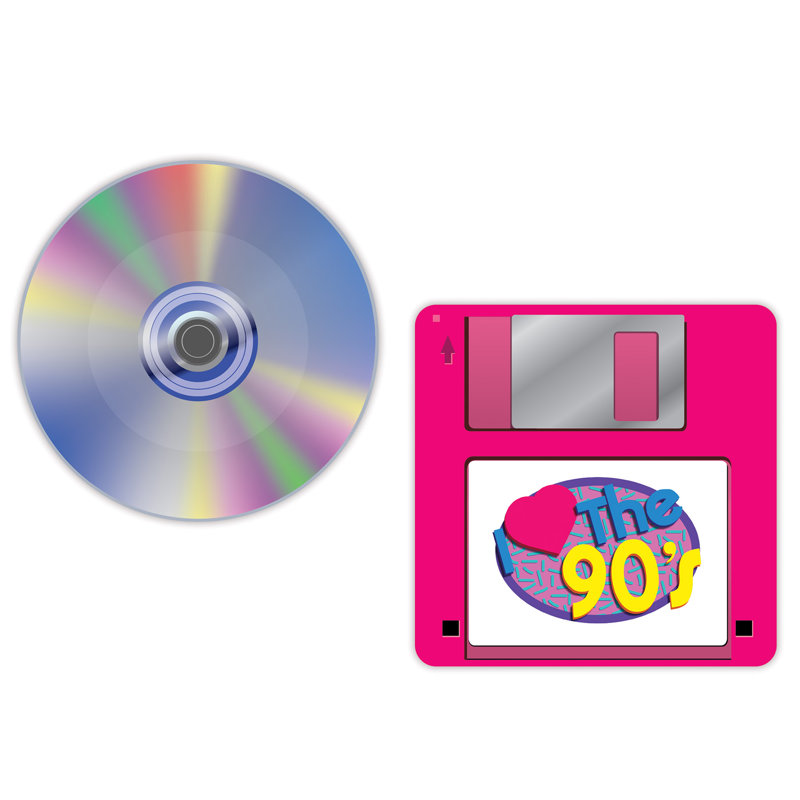 Sous-verres 90's - 3¼ po - paquet de 12