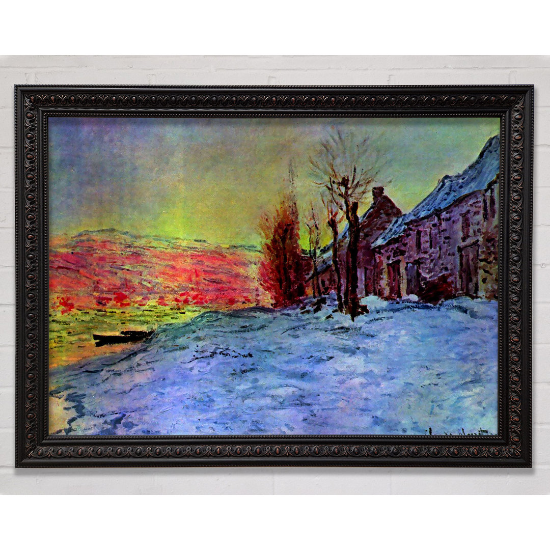 Monet Lava Court Sonnenschein und Schnee - Einzelner Bilderrahmen Kunstdrucke