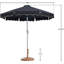 Ensemble de parasol avec passepoil Chavonte-1001388071-1001388067