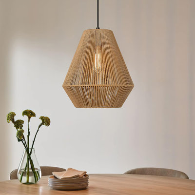 Temara 1-Light Rattan Plaited Pendant Chandeliers