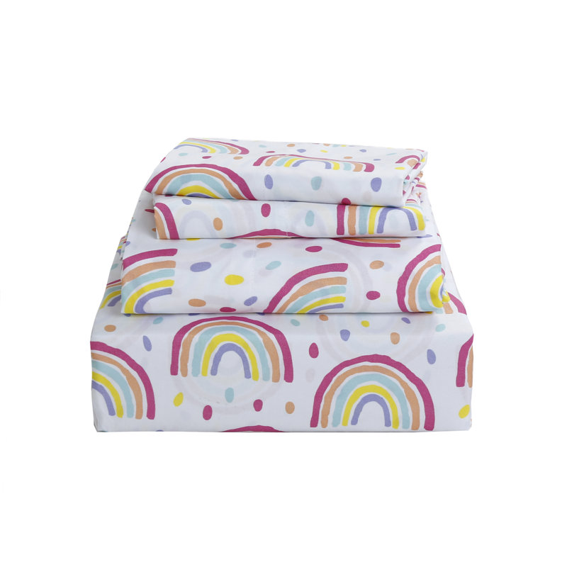 Ensemble de draps en microfibre Hijiri, Multicolor, Abstrait, Standard