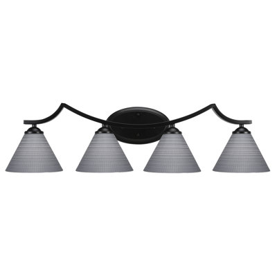 Barre d'éclairage de salle de bain 4 lumières Zilo