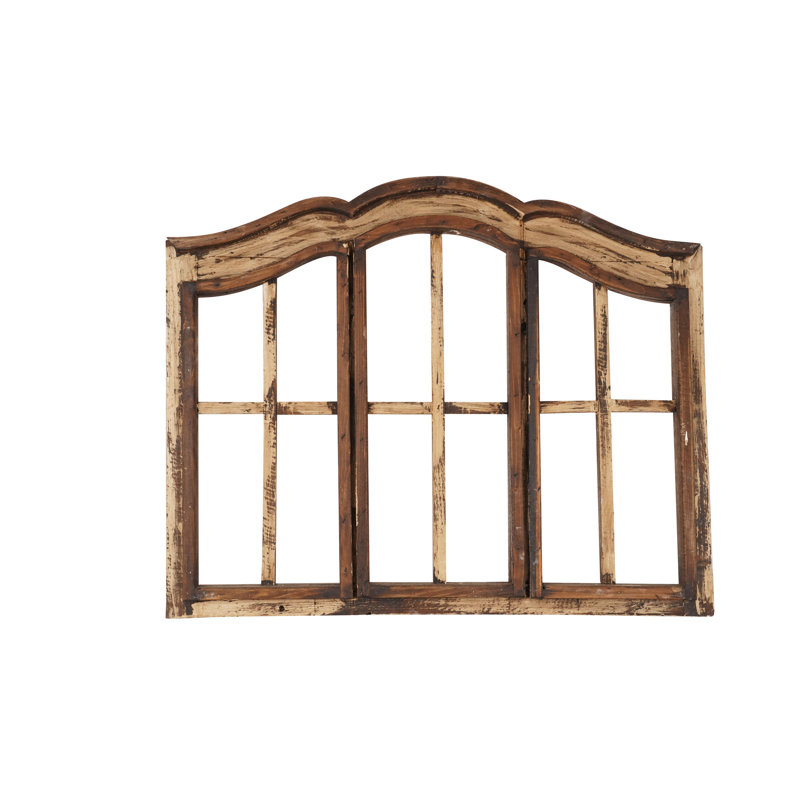 Antiqued White Handmade Farmhouse Solid Wood Wall Decor