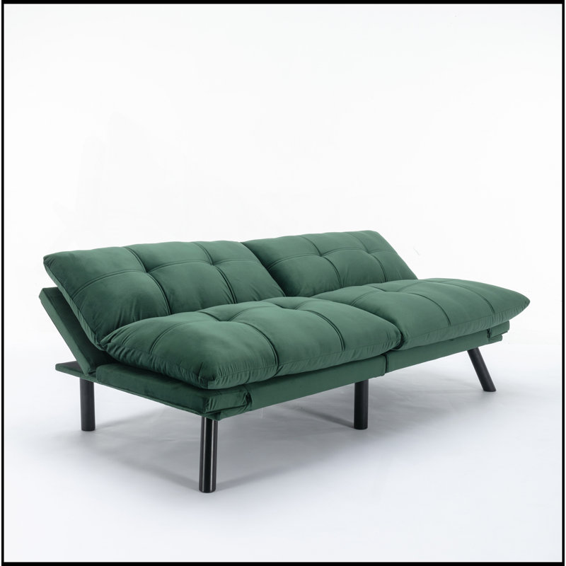 Convertible Folding Modern Sofa Bed, Emerald