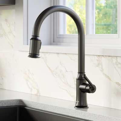 Karran Auburn Single Handle Pull Down Sprayer Kitchen Faucet