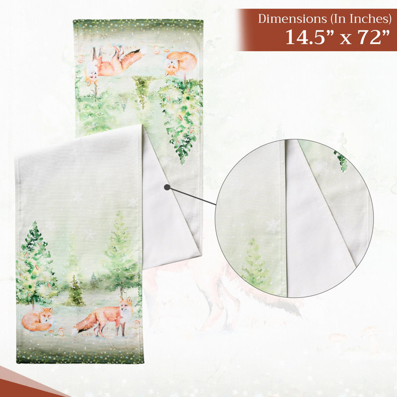 Maison d'Hermine  Enora 100% Cotton Tablecloth - 60" x 90", 72" L x 14.5" W