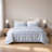 3-Piece King Cotton Duvet Set,Blue