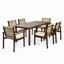 Table de salle à manger | Bois d'acacia | Brun foncé | L 29,53 po x l 68,90 po x H 33,46 po