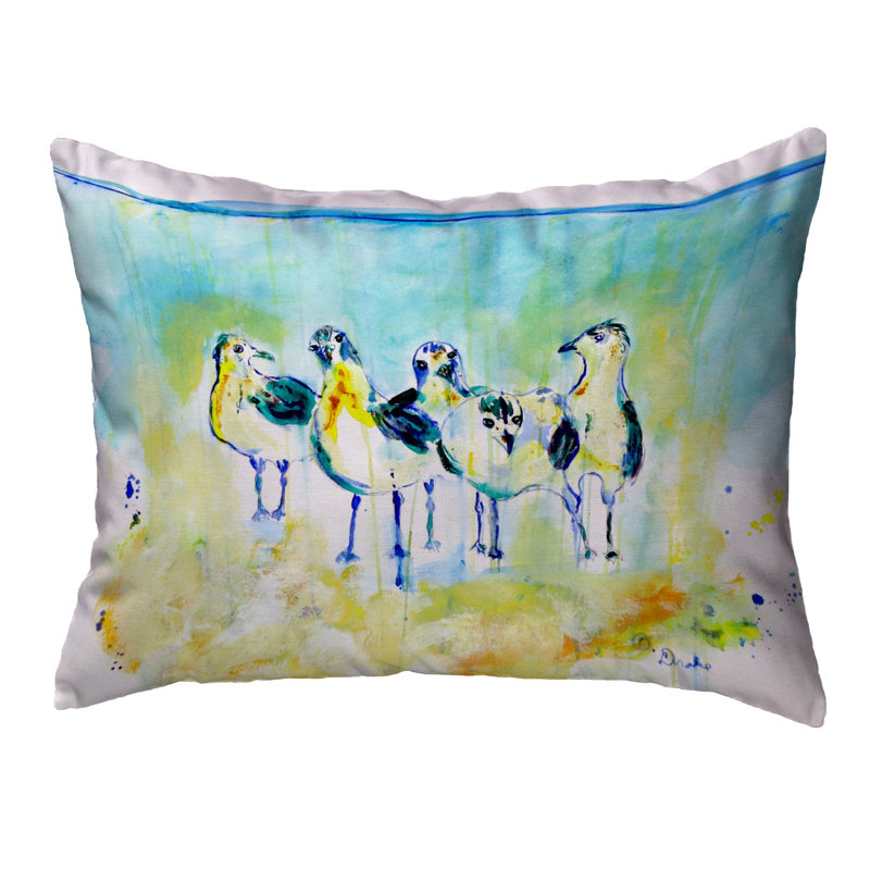 Outdoor Reversible Throw Pillow