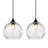 2-Light Single Glass Pendant Light Globe Adjustable Height for Kitchen Island Dining Room-538885091-538885093-538885094