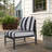 Oltjana Sectional Armless Middle Outdoor Patio Chair With Sunbrella Cushions-124176918