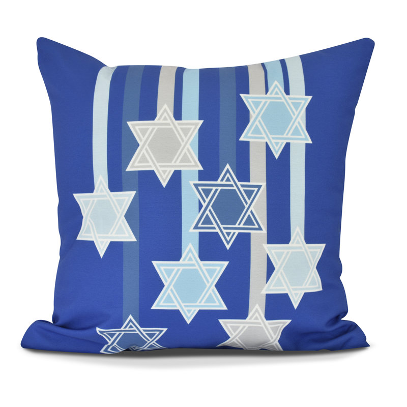 Coussin Holiday Holiday Essence, H 16 po x l 16 po, Bleu royal