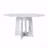 47.24" Round Dining Table For 4 - Farmhouse Mdf Table With Marble White Finish
