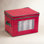 Holiday Champagne Flute Storage Box with 12 Compartments with Trim