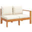 114cm Wide U-Shaped Patio Sectional Set with Cushions
