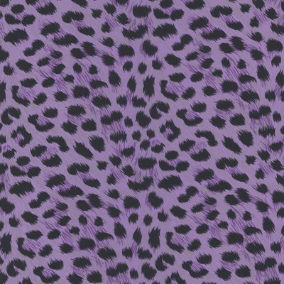 Rouleau de papier peint à imprimé animal L 33 pi x l 20,5 po Kids World Kitty Purry Leopard