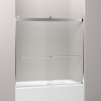 Levity 59.63" x 59.75" Bypass Bath Door with CleanCoat Technology