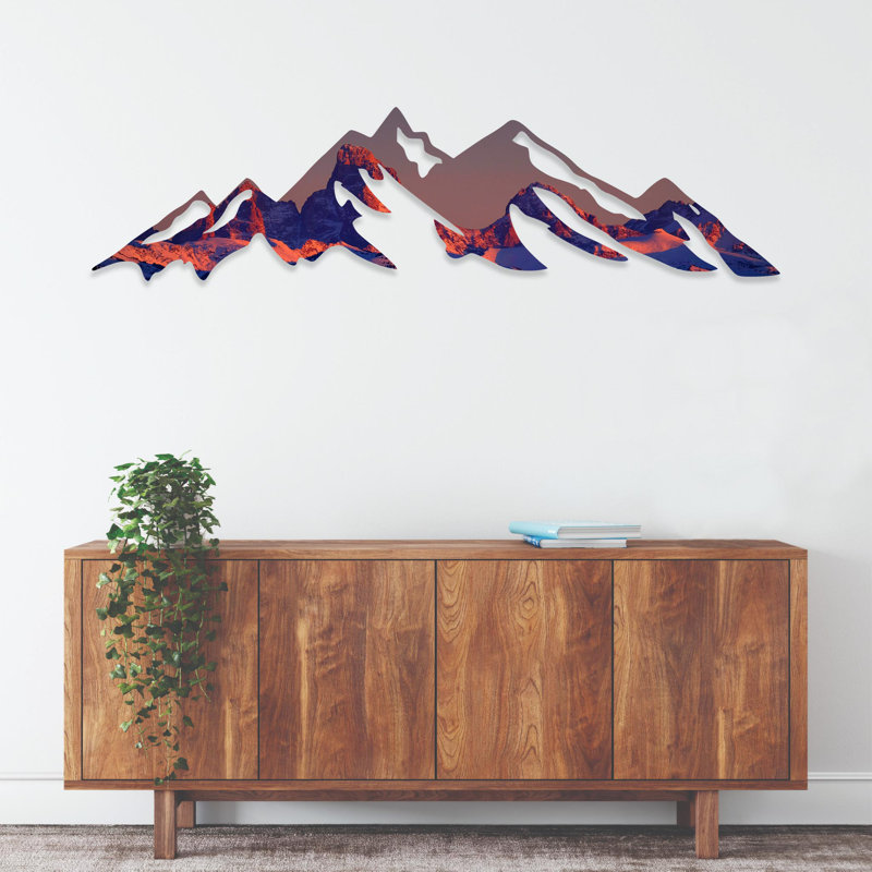 Art mural Grand Teton Sunset, H 12 po x l 46 po x P 0,12 po
