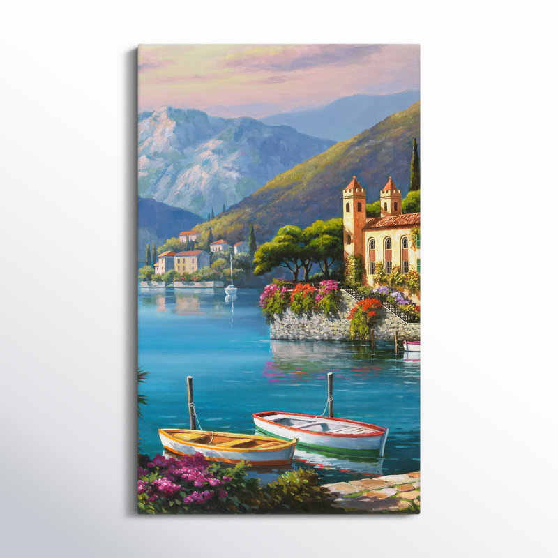 Villa Bella Vista I par - Peinture, Toile tendue, H 30 po x l 18 po x P 1 po