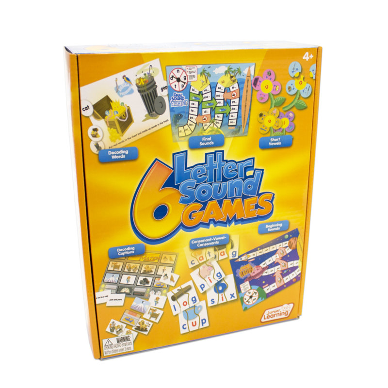 Ensemble 6 pièces de jeux de lettres