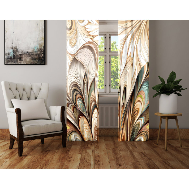 Rideau en polyester Aibileen, L 20 po x L 52 po