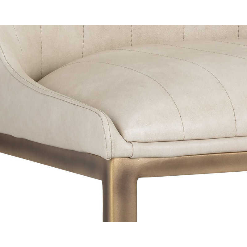 Halden Upholstered Dining Chair, Cream Performance Basketweave